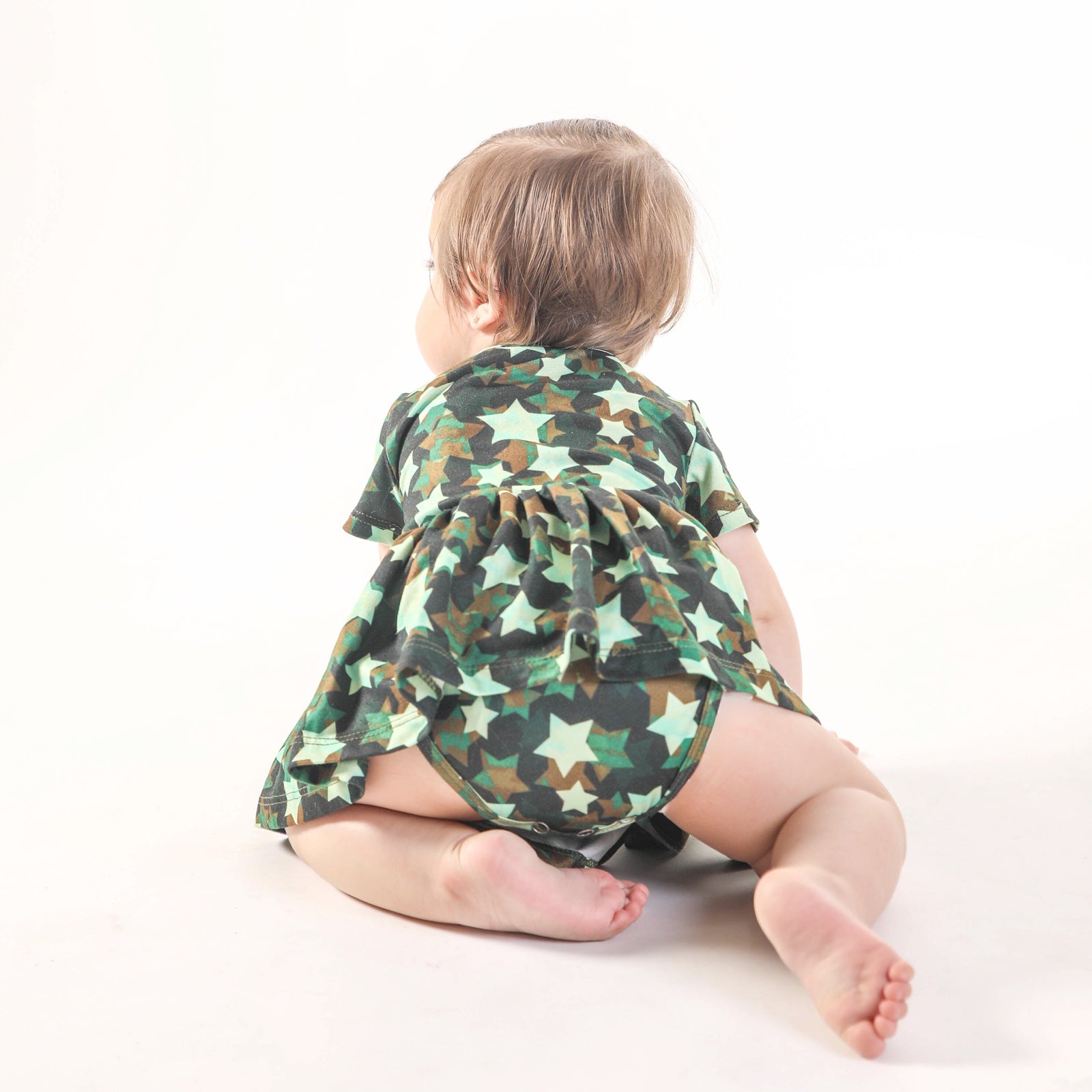 Military Stars Vestido bebé