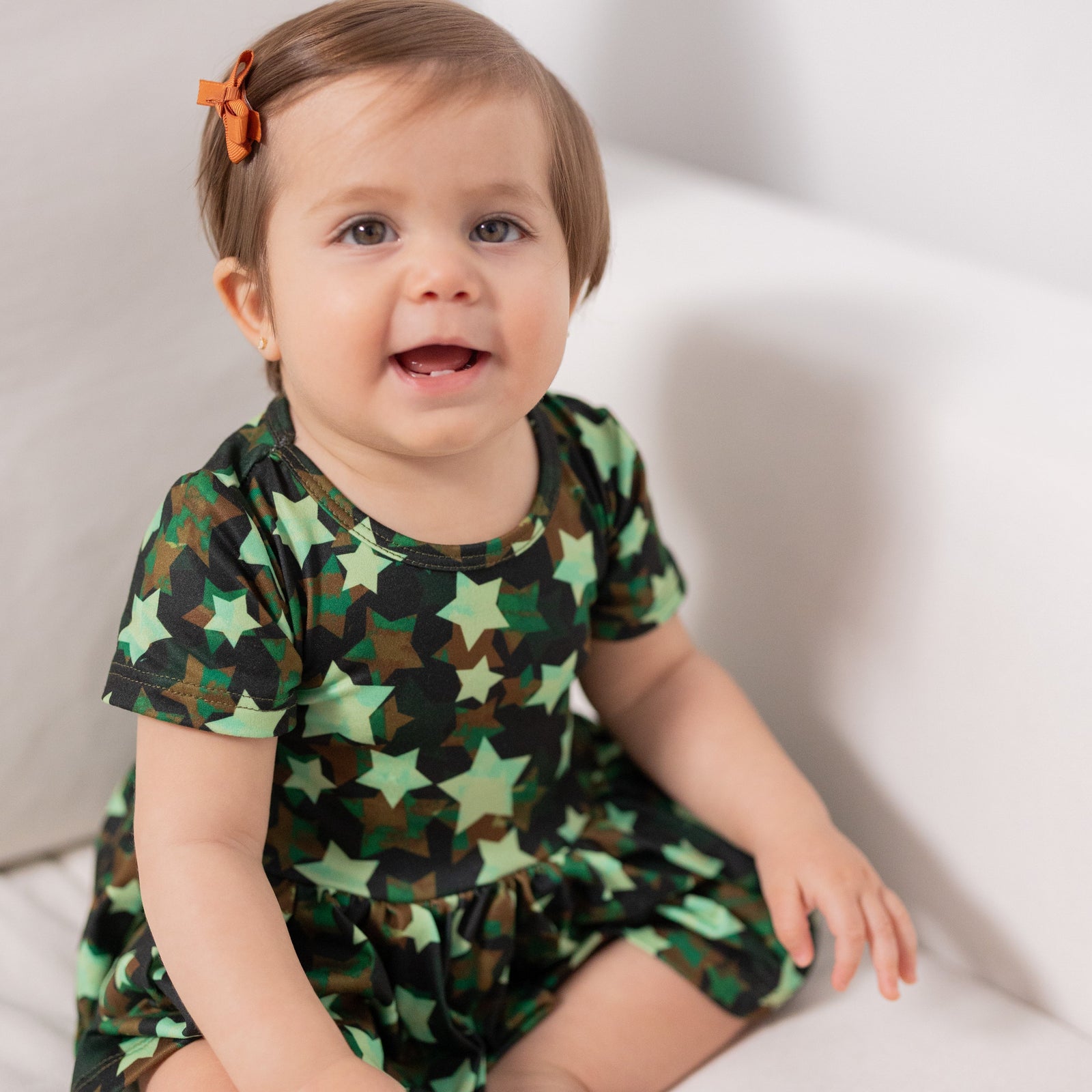 Military Stars Vestido bebé